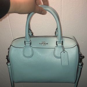 Coach Mini Benet Satchel in Aquamarine